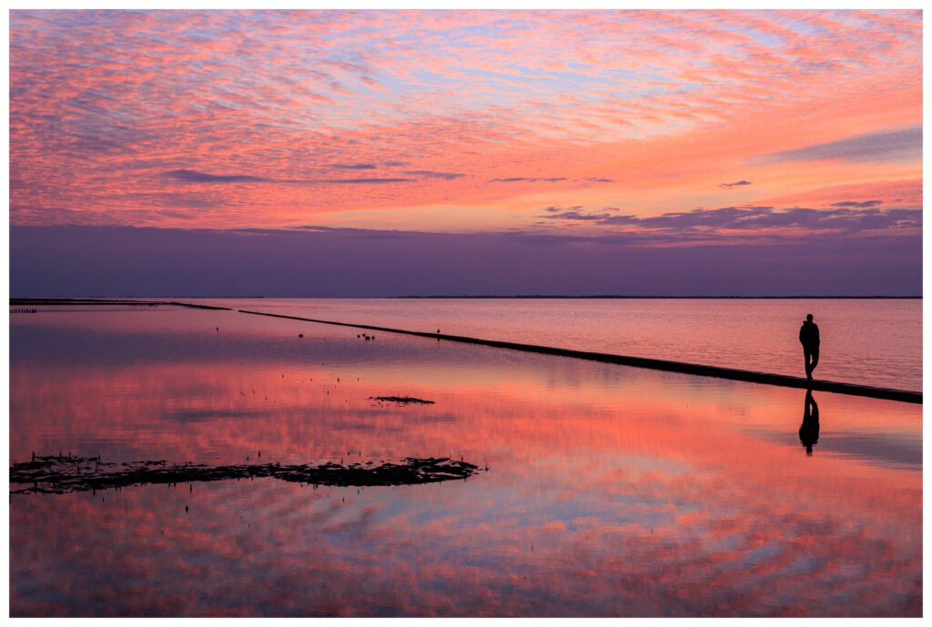 Abendröte zum Sonnenuntergang